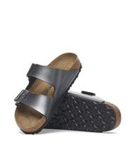 BIRKENSTOCK ARIZONA Metallic slipper sandal black - Women’s shoes - 6