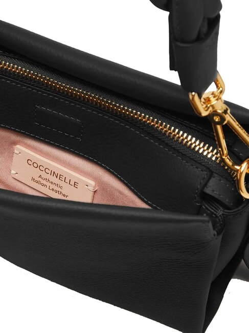 BOHEME GRANA DOUBLE Handbag, with shoulder strap, in leather black/cognac - Women’s Bags