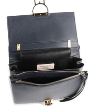 COCCINELLE ARLETTIS Hammered leather handbag midnight blue - Women&rsquo;s Bags - 4