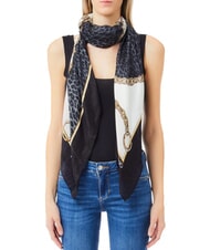 LIUJO ANIMALIER CHAIN Scarf with all-over print - Scarves