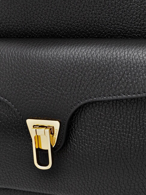 BEAT GENERATIO Hammered leather backpack Black - Women’s Bags