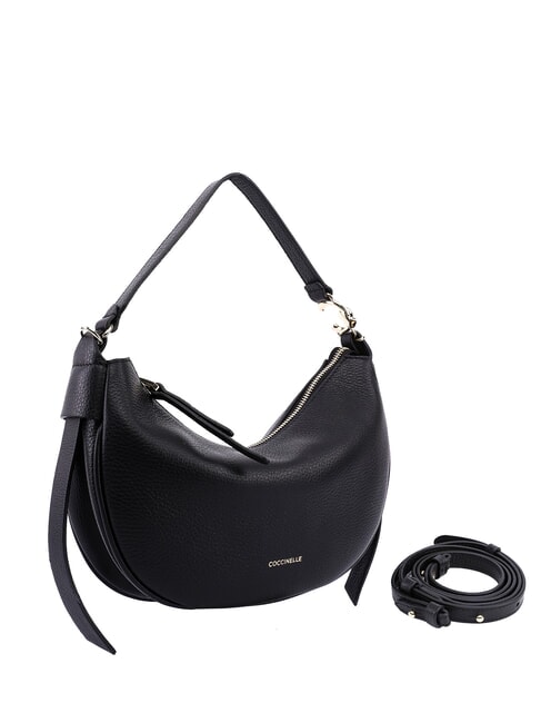 C-EASY Medium leather satchel bag Black - Women’s Bags