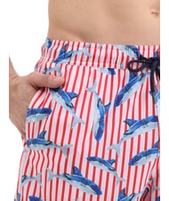 SUN68 SEASIDE Men's beach costume red/blue - Swimwear - 3