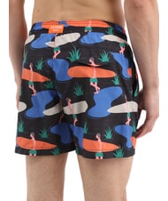 SUN68 ILLUSTRATION Men's beach costume black/blue - Swimwear - 2