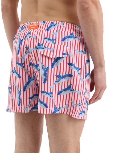SEASIDE Men's beach costume red/blue - Swimwear