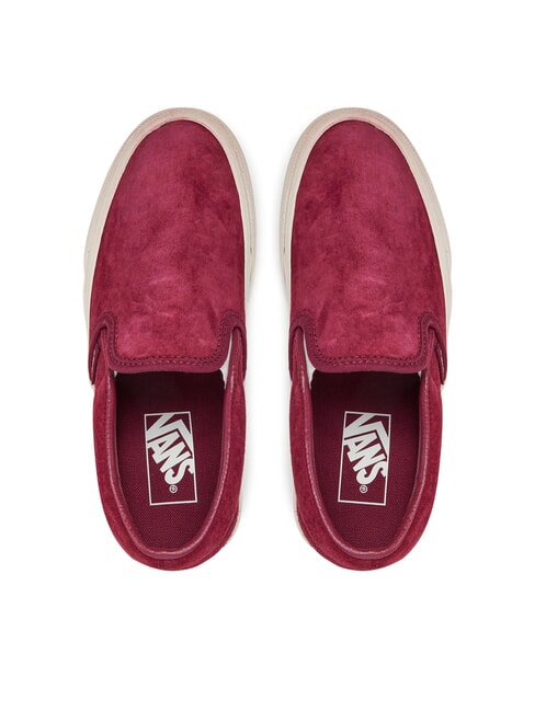 CLASSIC Suede leather slip-on sneakers rhododendron - Unisex shoes