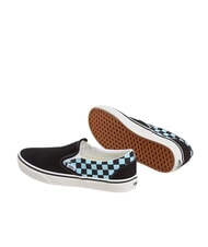 VANS CLASSIC POP CHECK Checkered Slip-On Sneakers crystal blue - Unisex shoes - 4