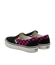 VANS CLASSIC POP CHECK Checkered Slip-On Sneakers raspberry rose - Unisex shoes - 5