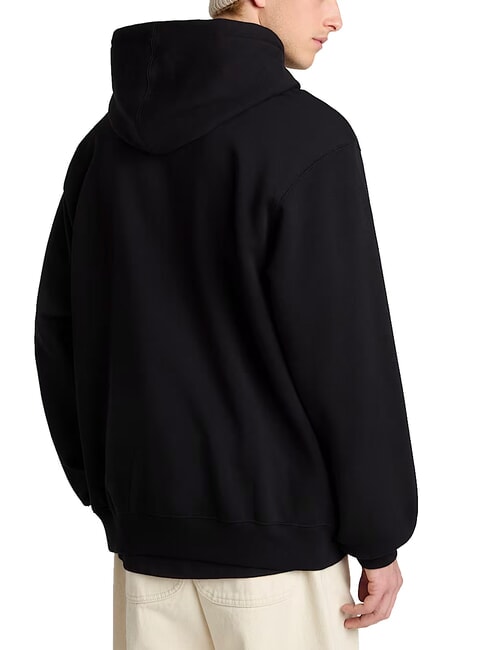 LEFT CHEST II LOOSE Hoodie black - Sweatshirts