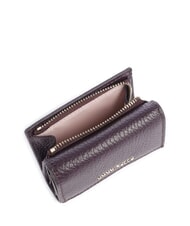 COCCINELLE METALLIC SOFT Pebbled leather wallet plums - Women’s Wallets - 3