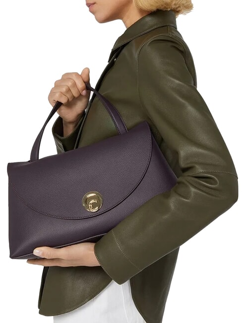 NIKLA Handbag, with shoulder strap black/cognac - Women’s Bags