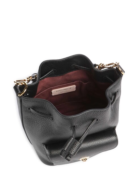 BEAT GENERATION Mini Leather Bucket Black - Women&rsquo;s Bags