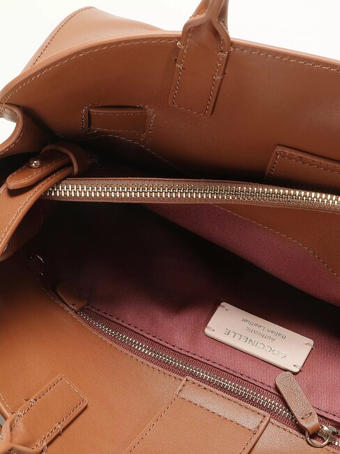 SABINE Handbag, with shoulder strap cognac - Women’s Bags