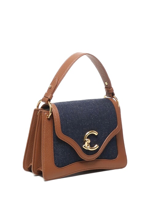 C-ME DENIM Shoulder bag blue den/cognac - Women&rsquo;s Bags