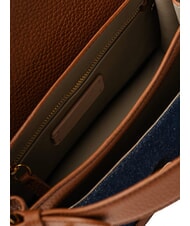 COCCINELLE C-ME DENIM Shoulder bag blue den/cognac - Women’s Bags - 4