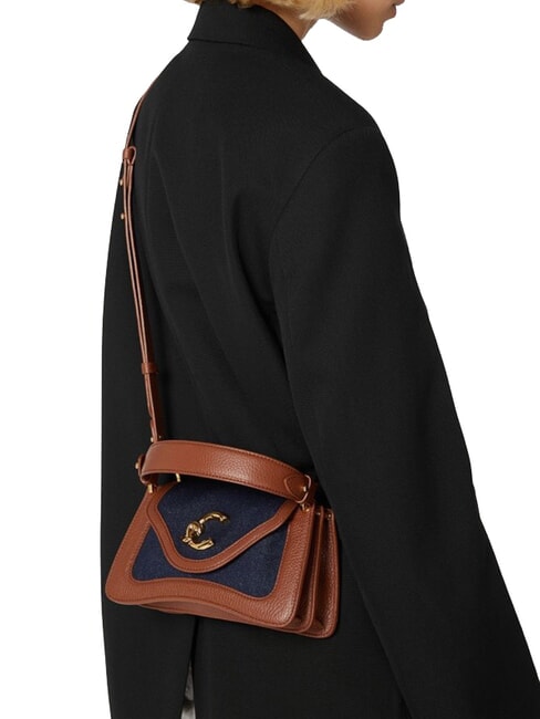 C-ME DENIM Shoulder bag blue den/cognac - Women&rsquo;s Bags