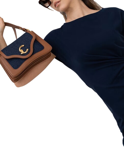 C-ME DENIM Shoulder bag blue den/cognac - Women’s Bags