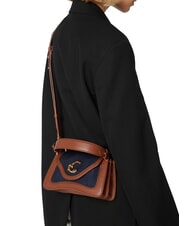 COCCINELLE C-ME DENIM Shoulder bag blue den/cognac - Women&rsquo;s Bags - 5