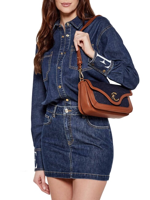 C-ME DENIM Shoulder bag blue den/cognac - Women’s Bags