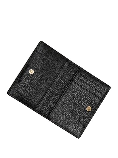 METALLIC SOFT Leather wallet Black - Women’s Wallets