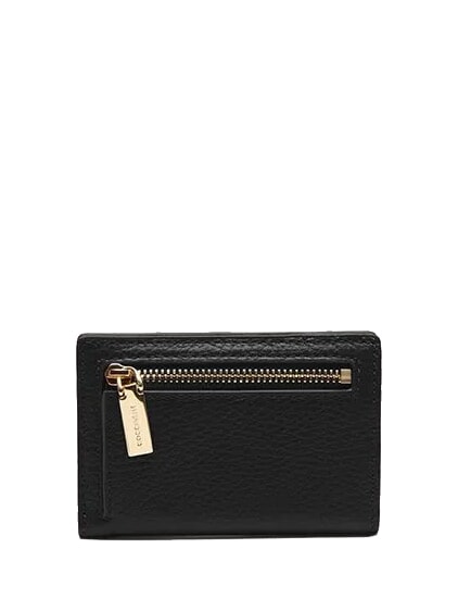 METALLIC SOFT Leather wallet Black - Women’s Wallets