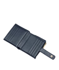 COCCINELLE METALLIC SOFT Mini leather wallet midnight blue - Women’s Wallets - 2