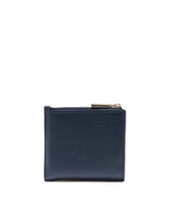 COCCINELLE METALLIC SOFT Mini leather wallet midnight blue - Women’s Wallets - 3