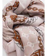 LIUJO CHAIN Scarf with all-over print natural - Scarves - 3