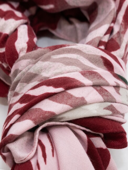 ZEBRA Scarf with all-over print raspberry - Scarves