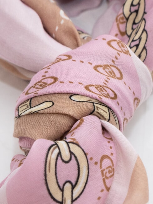 CHAIN Scarf with all-over print fragrant lilac - Scarves