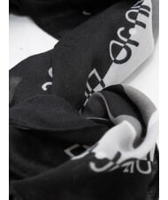 LIUJO CHAIN Scarf with all-over print BLACK - Scarves - 4
