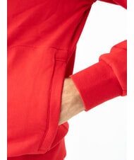 SUN68 MINI LOGO High neck sweatshirt with zip fire red - Sweatshirts - 3