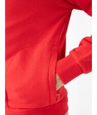 SUN68 MINI LOGO Full zip hoodie fire red - Sweatshirts - 3