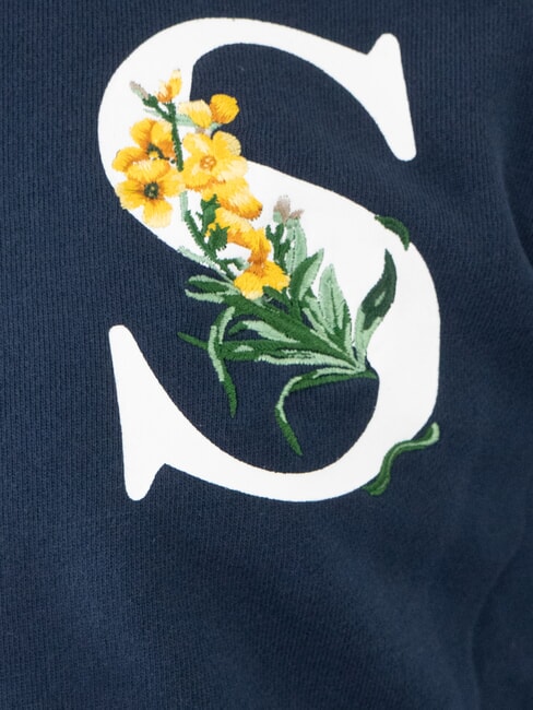 ROUND PRINT Crewneck sweatshirt with print navy blue - Sweatshirts