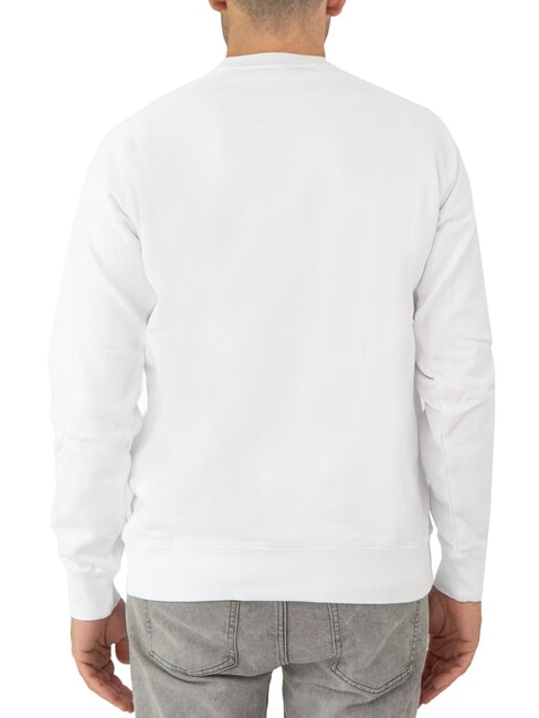 ROUND PRINT Crewneck sweatshirt with print white - Sweatshirts