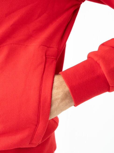 MINI LOGO High neck sweatshirt with zip fire red - Sweatshirts