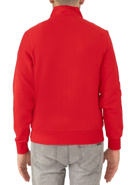 MINI LOGO High neck sweatshirt with zip fire red - Sweatshirts