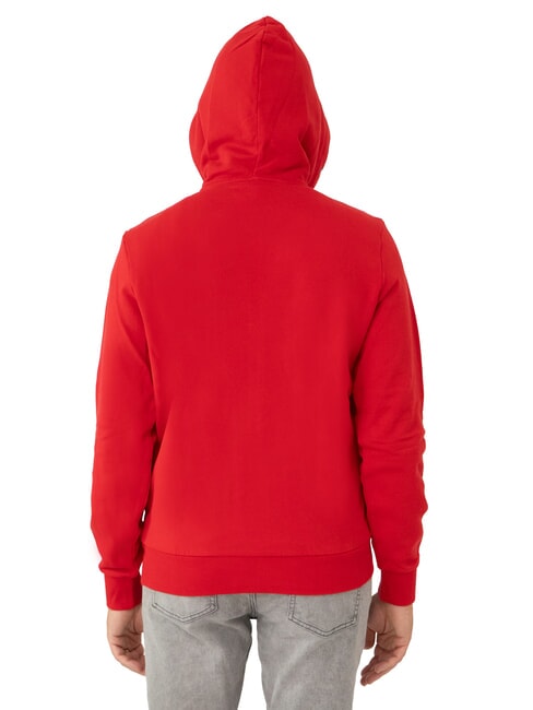 MINI LOGO Full zip hoodie fire red - Sweatshirts