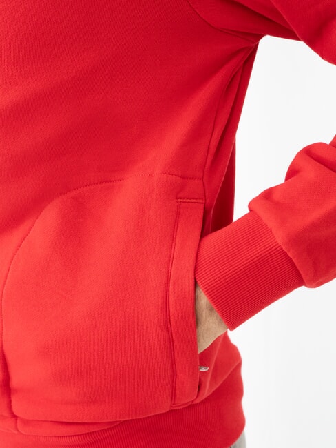 MINI LOGO Full zip hoodie fire red - Sweatshirts