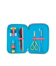 MERMAID M. FEVER 3-zip pencil case with school kit fluffy turquoise - Cases and Accessories - 3