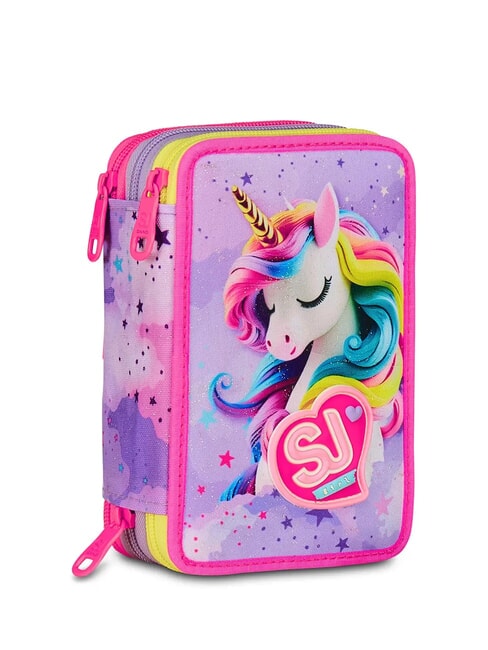 FABLE JOURNEY 3-zip pencil case with school kit violet - Cases and Accessories