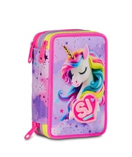 SJGANG FABLE JOURNEY 3-zip pencil case with school kit violet - Cases and Accessories - 6