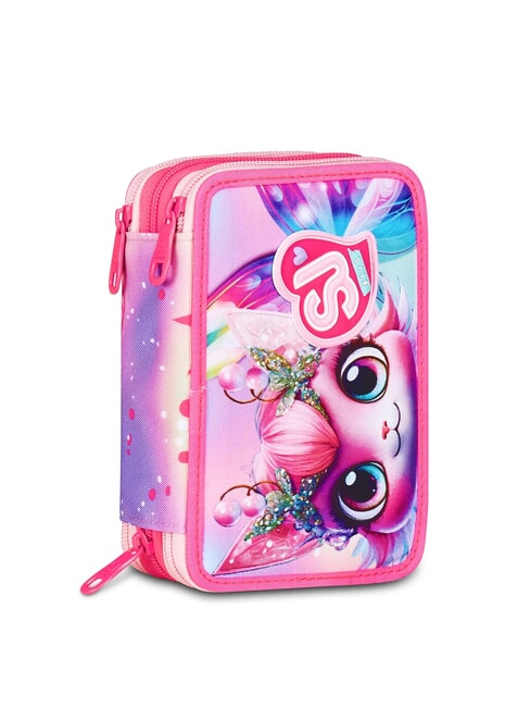 CAT LED 3-zip pencil case with school kit fuxiafluo - Cases and Accessories