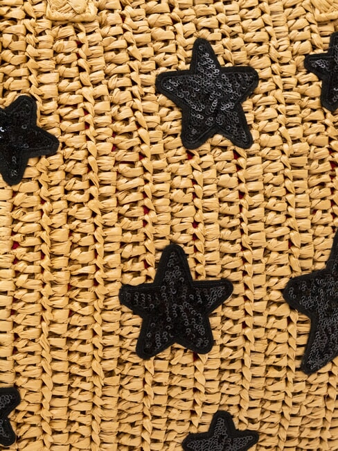 RAFIA Raffia beach bag sand/cyclamen - Women&rsquo;s Bags