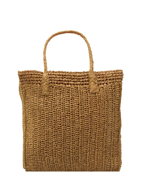 RAFIA Raffia beach bag sand/cyclamen - Women&rsquo;s Bags