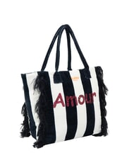 SUN68 FANCY SPONGE ALLOVER Canvas shoulder beach bag - Women’s Bags