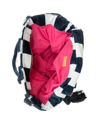 SUN68 FANCY SPONGE ALLOVER Canvas shoulder beach bag navy blue/cream white - Women’s Bags - 5