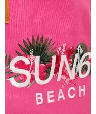 SUN68 LOGO BEACH Beach bag in canvas fuchsia - Women&rsquo;s Bags - 3