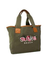 SUN68 LOGO BEACH Beach bag in canvas military - Women&rsquo;s Bags - 2