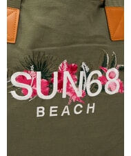 SUN68 LOGO BEACH Beach bag in canvas military - Women&rsquo;s Bags - 3